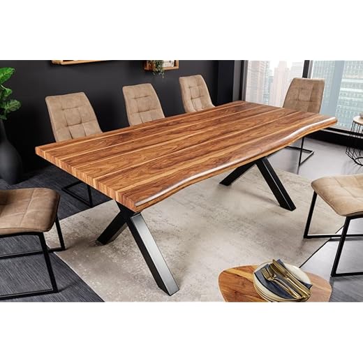 Goldview Solid Wood Dining Table 6 Seater 90 cm