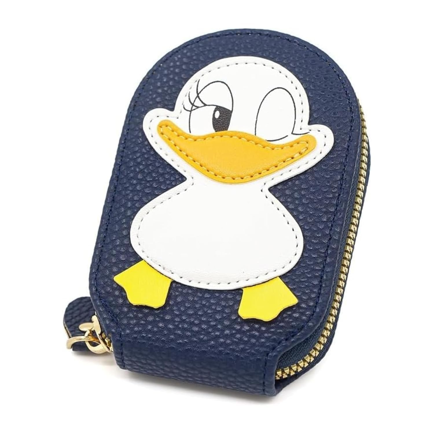 Jaravik Cute Duck Shape Vegan Leather Card Holder Wallet for Girls & Women | 9 Card Slots and 2 Cash Slots | Small Stylish Mini Wallet with Zipper for Travel and Gifting (Blue)-image-18