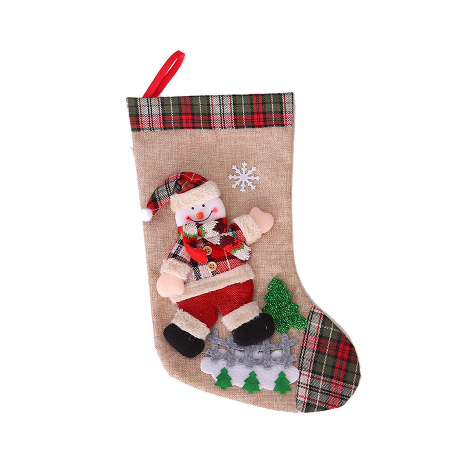 Christmas Decoration Christmas Decoration Ggift Bag Linen Dancing Doll Gift Bag Three-dimensional Oold Man Christmas Socks Decorations Christmas Tree Decorations Sale Clearance Shipping 7 Days