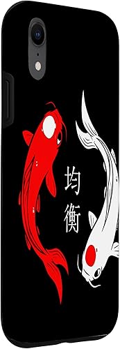Miniatura 3 de Funda de arte asiático para iPhone XR Yin And Yang Japanese Koi Fish Balance and Harmony