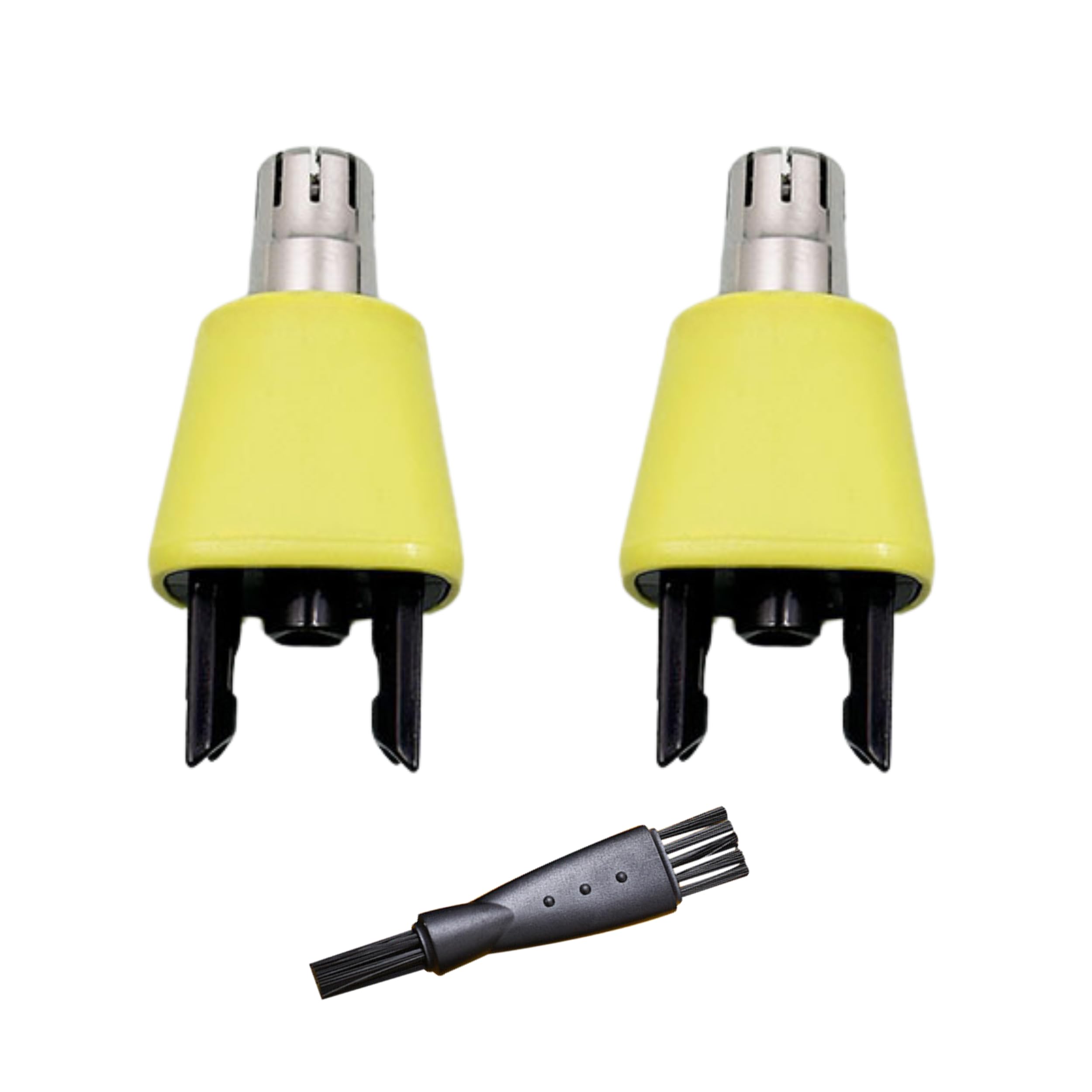 2 Unidades de Cuchillas Compatibles con Philips OneBlade para Nariz y Orejas, + 1 Cepillo Quita Pelos, Recambios con cabezal de Acero Inoxidable Compatibles con Philips OneBlade y Pro Shaver.