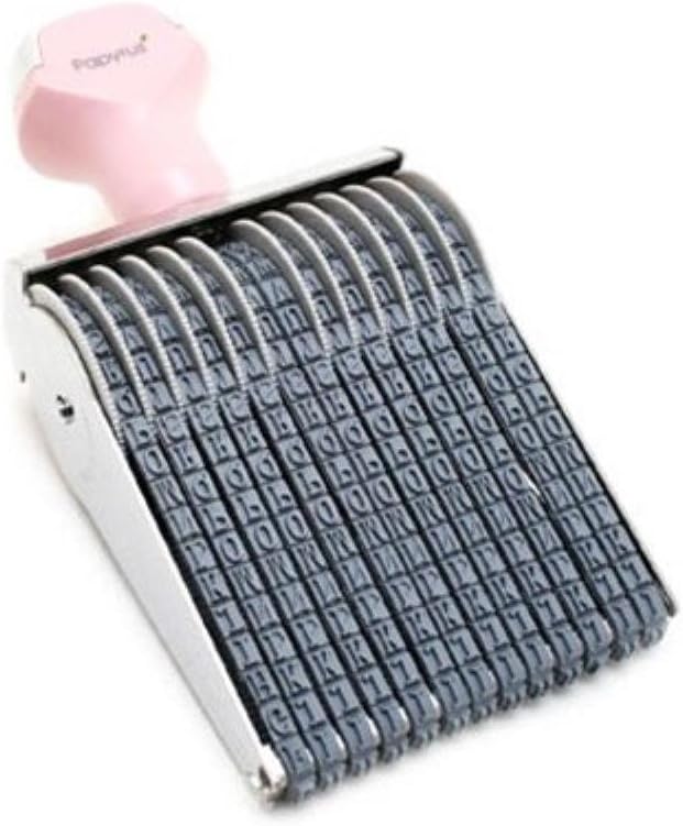 Fallindesign DIY English alphabet number rolling stamp ver