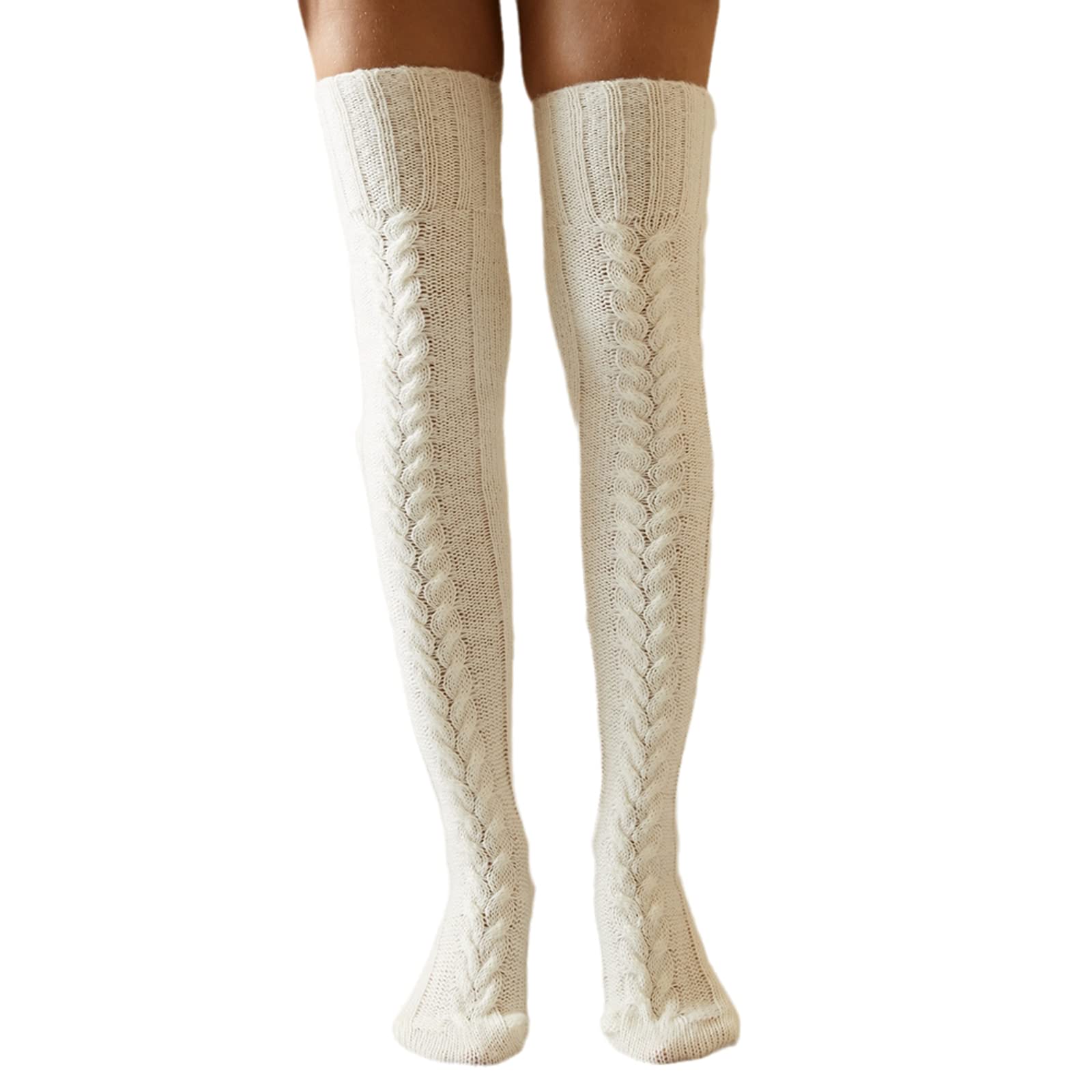 Chaussettes Hautes Thermiques Femme - Montant Au Genou, 100% Acrylique, 78 Cm, Tailles 38-45, 13 Couleurs - 4