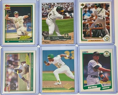 Oakland Athletics Mark McGwire (2), Rickey Henderson (2), Miguel Tejada, Walt We