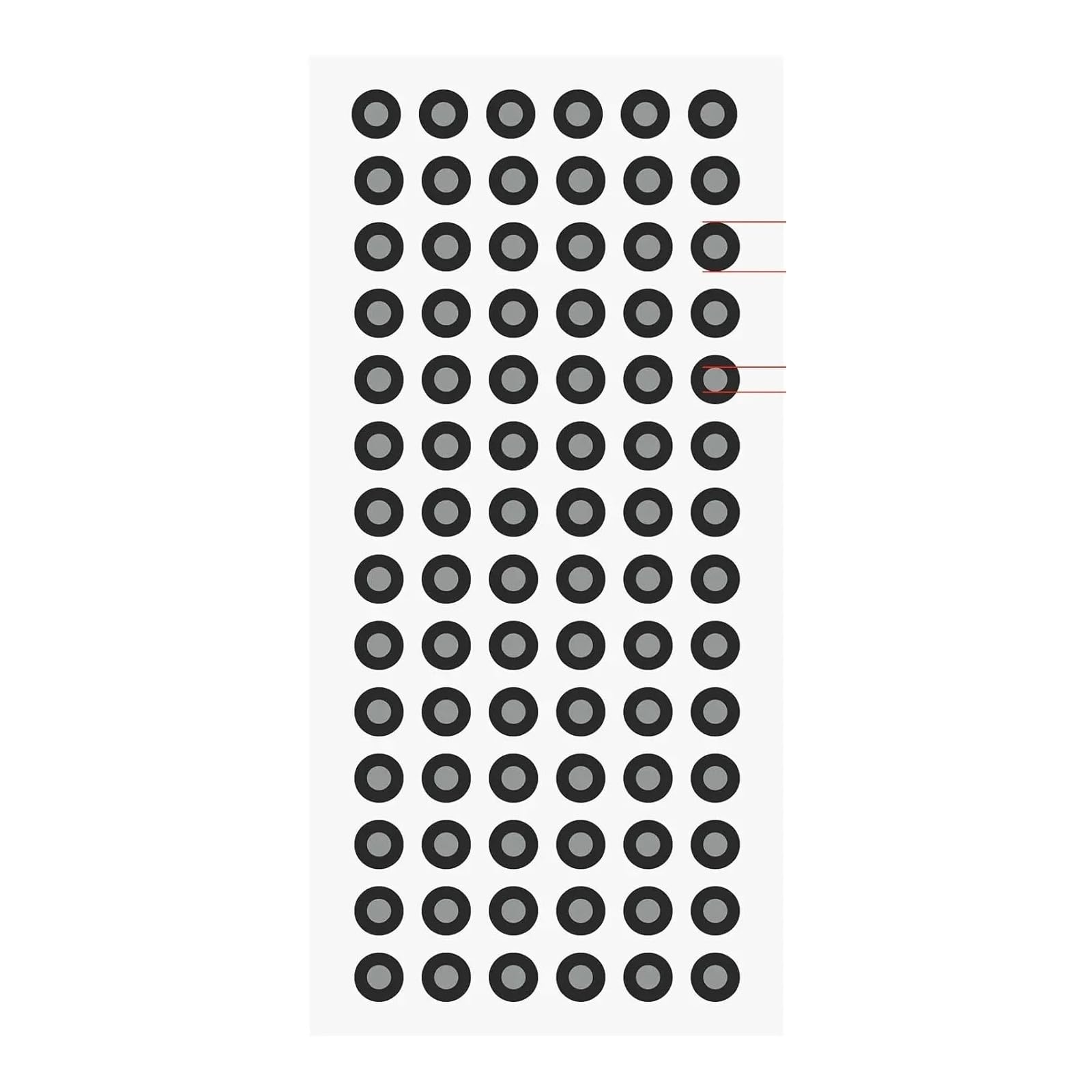 Marker punktu odniesienia do skanowania 3 mm/6 mm Dokładne punkty śledzące do drukowania 3D i inżynierii odwrotnej(3mm-5 sheet)