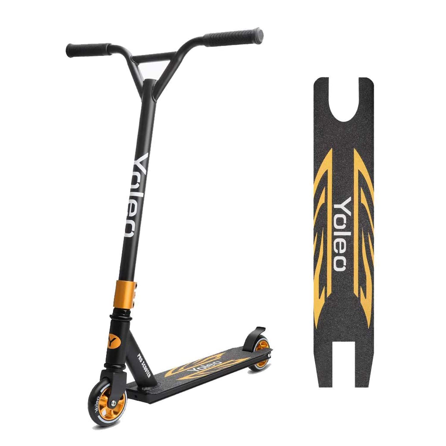 YoleoStore Stunt Scooter,Freestyle Trick Scooter with ABEC 7 ball bearings,Teenage Sport Scooter,Kick Scooter with Lightweight Aluminium Deck