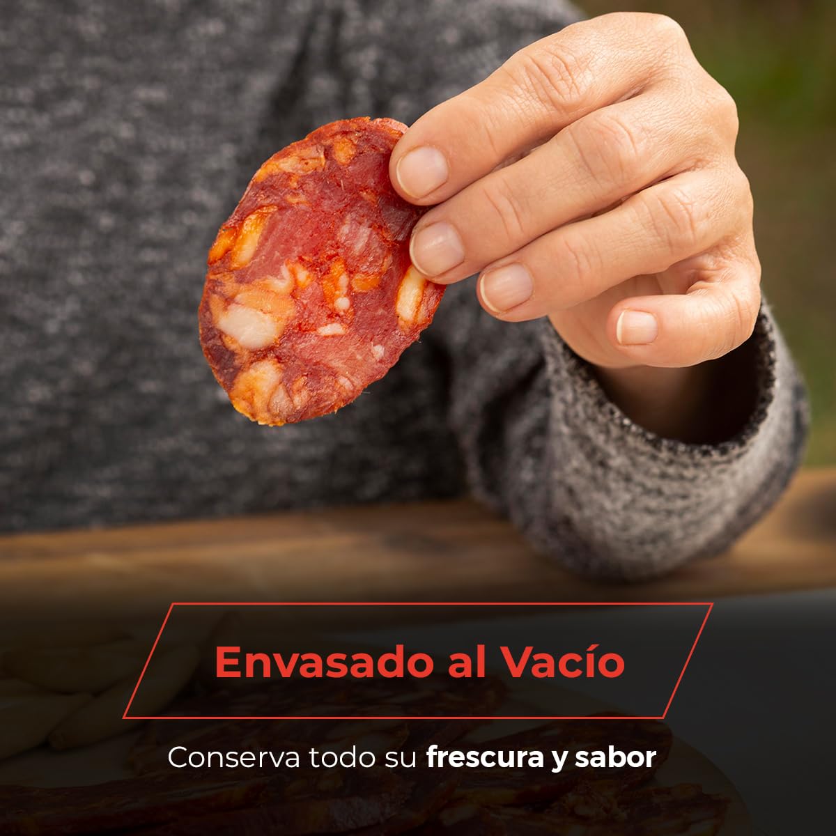 Surtido Ibérico - Lomo, Chorizo y Salchichón - Embutidos Ibéricos envasados al Vacío de Elaboración Tradicional - EIbérico (Surtido Gourmet)