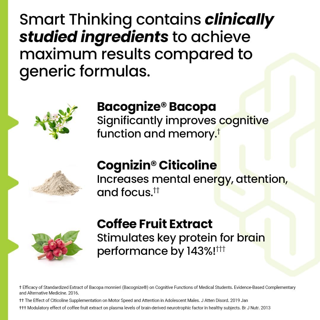 LifeSeasons NeuroQ - Smart Thinking Supplement Pills - Brain Power + Mental Focus Booster - Memory & Attention - Bacognize Bacopa, Cognizin Citicoline & Coffee Extract - 60 Capsules - Image 3
