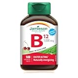 Jamieson Vitamin B12 Methylcobalamin Fast Dissolving Sublingual Tablets, 1,000 mcg, 100 sublingual Tablets