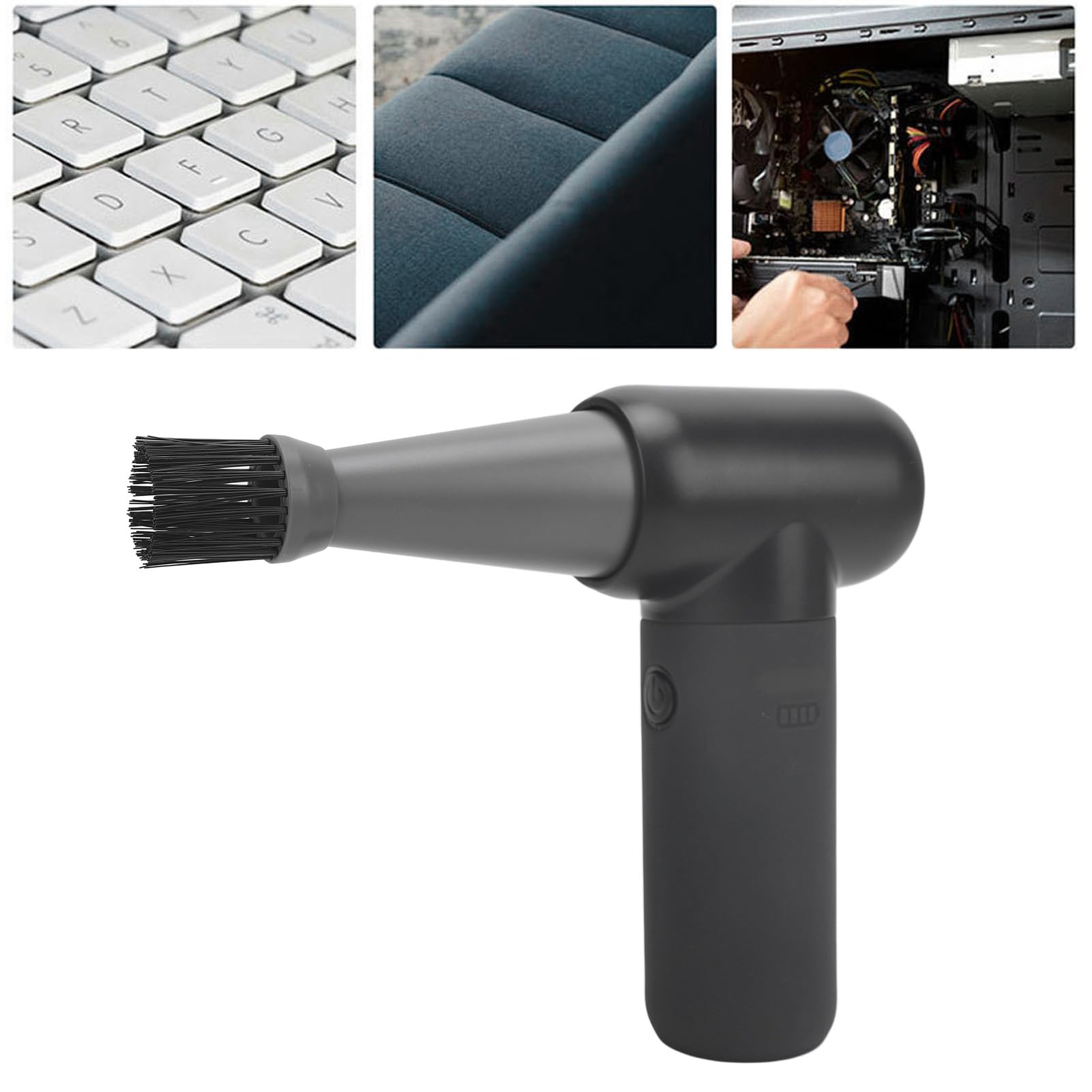 180000 Giri/min Jet Fan Blower Spolverino Elettrico 3 velocità Senza Aria in Bomboletta, Spolverino Portatile Riutilizzabile Ad Aria Compressa, Kit di Pulizia per Tastiera PC