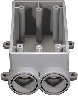Weatherproof Box, 2Inlet, 1 in Hub, PVC