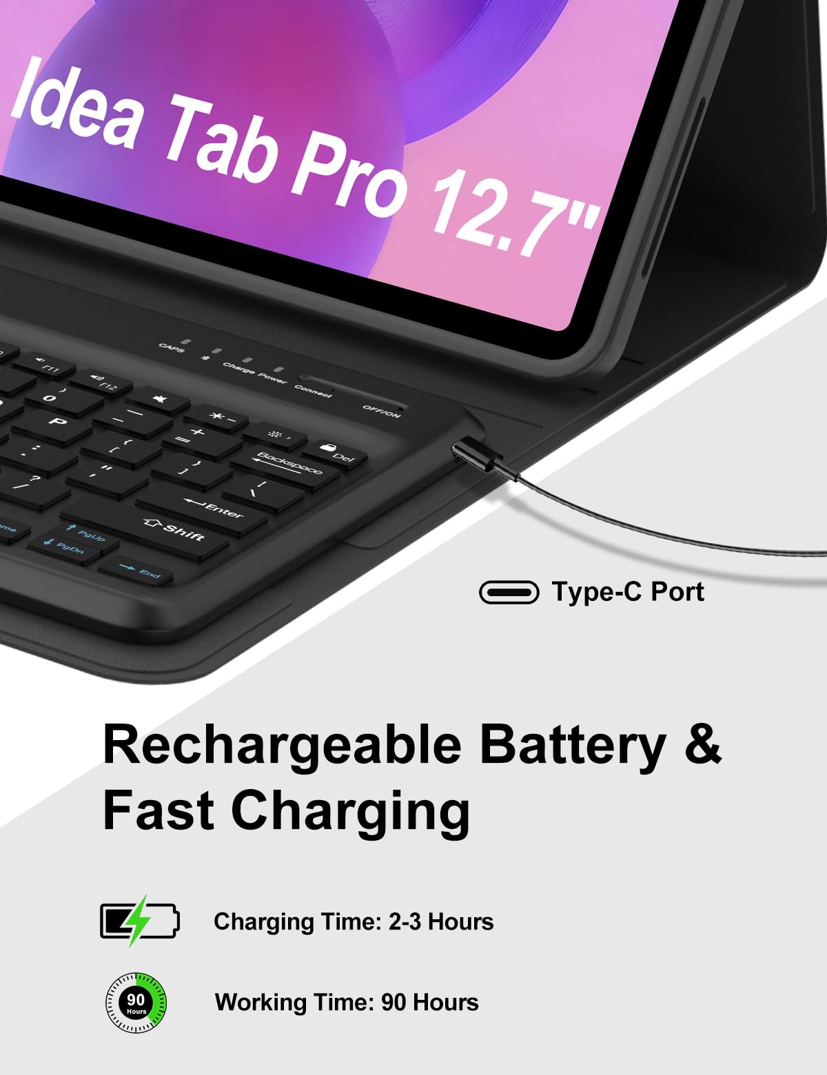 Amazon.com: Keyboard Case for Lenovo Idea Tab Pro 12.7'' 2025