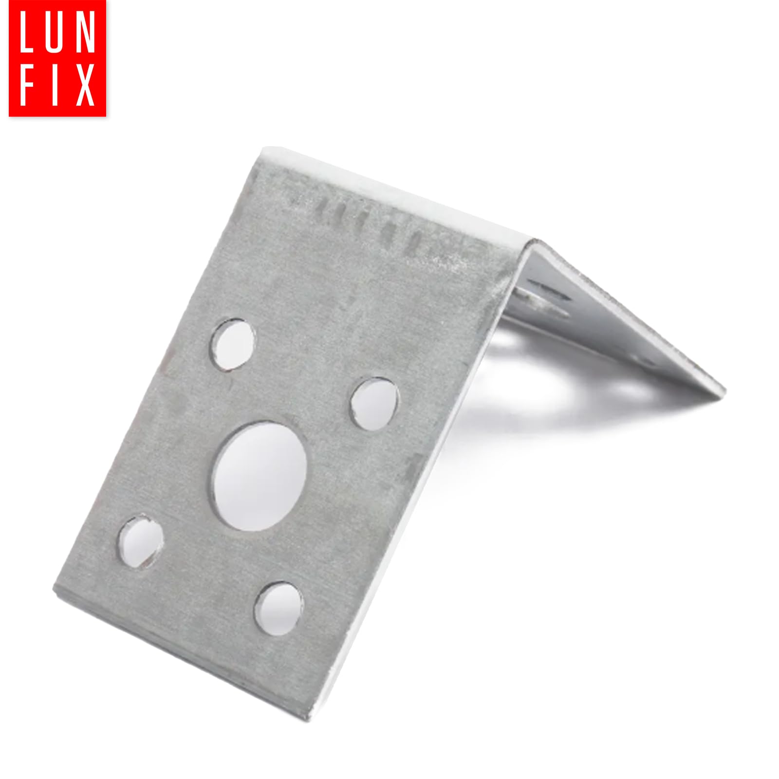 Set di 50 connettori angolari 50 x 50 x 40 mm – angolo piastra forata zincato 2 mm spessore materiale pesante connettori in legno per mobili e costruzioni