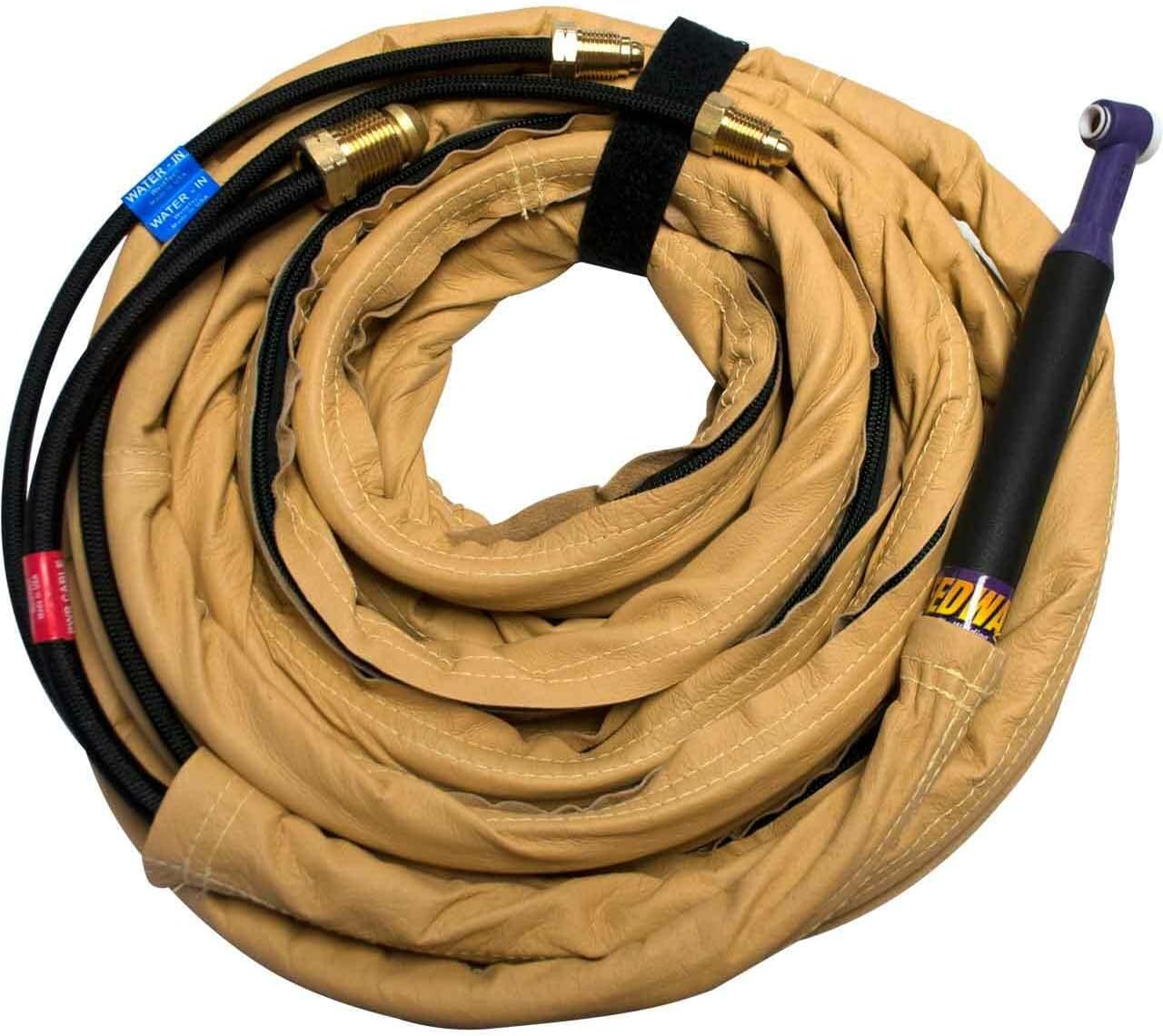 TIG Torch Kit, 25' Braided, Copper, 24V DC, Up to 320 Amps, Beige
