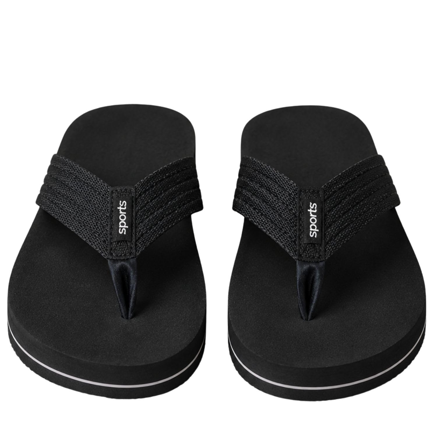 Men's Black Flip Flops Slippers | Lightweight Comfort Thong Sandals | Soft Cushioned Sole | Anti-Slip Casual Beach & Daily Wear Slippers for Men-image-18