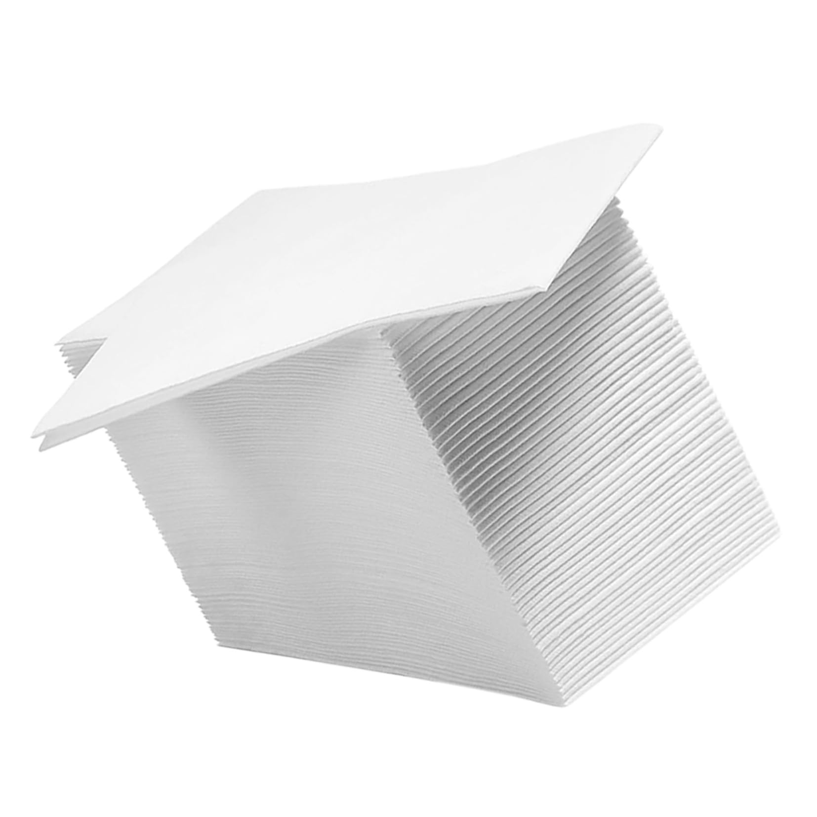 CRAFTHROU 100 Unidades Servilletas de Papel de Color Blanco de 40x30 Cm, Gruesas y Plegadas, para Cocina y Cumpleaños, Ideales para Fiestas y Restaurantes Elegantes