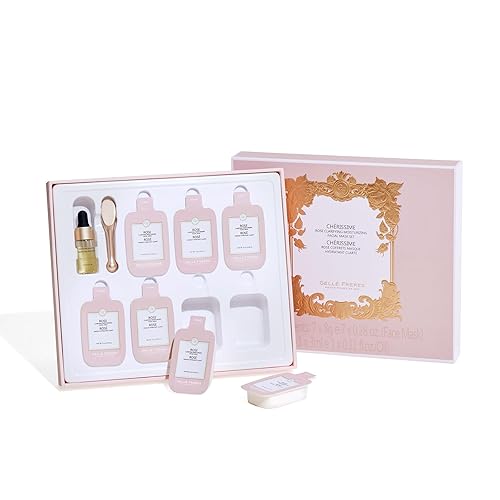 GELLÉ FRÈRES - Mascarilla facial para el cuidado de la piel, 7 paquetes con 1 máscara facial de aceite esencial, mascarilla hidratante reparadora,