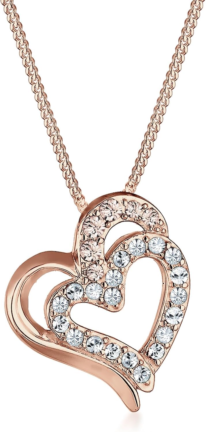 Qings Mama Tochter Kette Sterling Silber 925 Mutter Mom Halskette Mit Babyfuß Anhänger Mutter Und Kind Herz Kette Muttertag Geschenk Für Frau Freundin Mutte Kinder