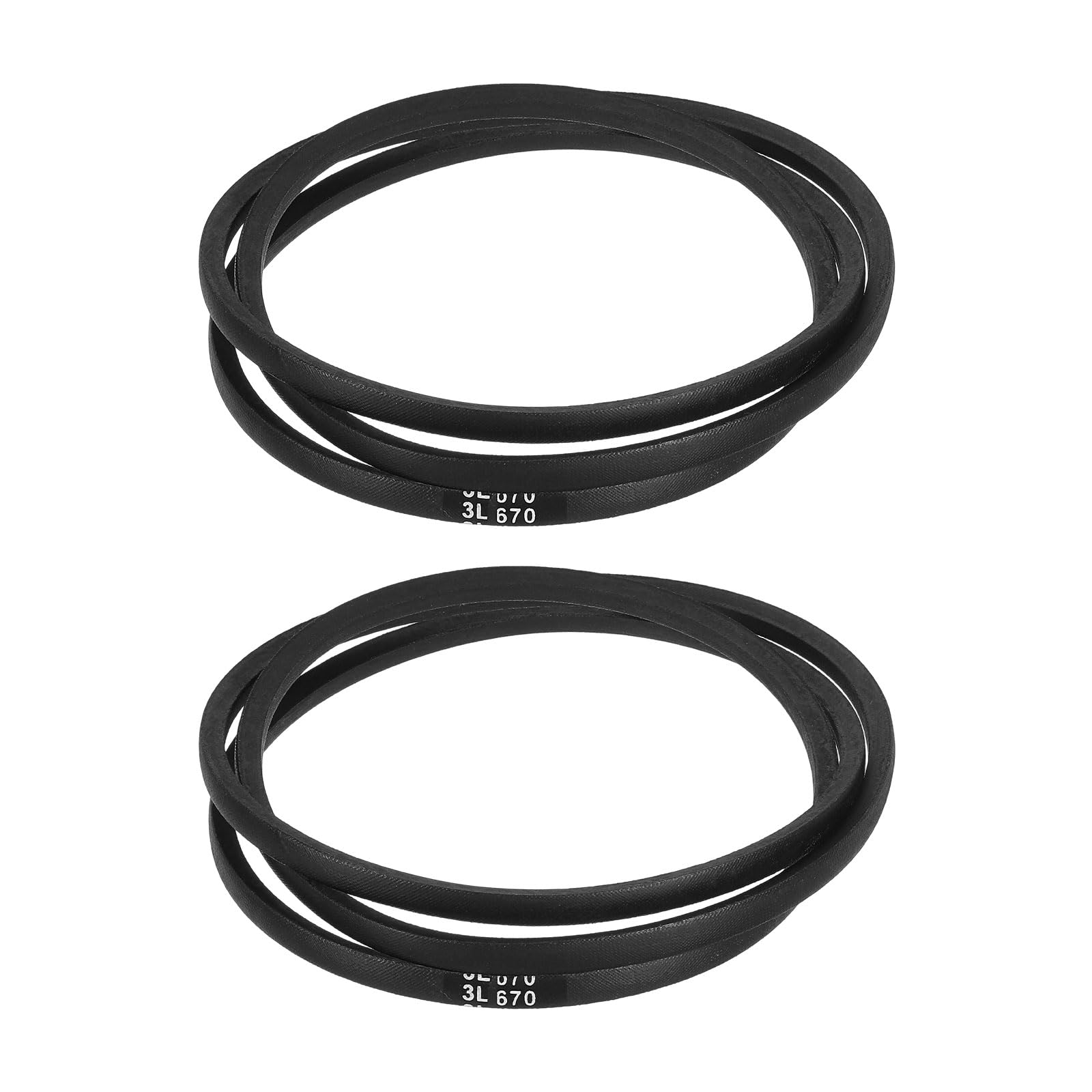 uxcell 3L240 Classic Wrapped Rubber V-Belt, 24"(610mm) Outside Circumference, 3L Profile V Belt 3/8" Width 7/32" Height — view 197