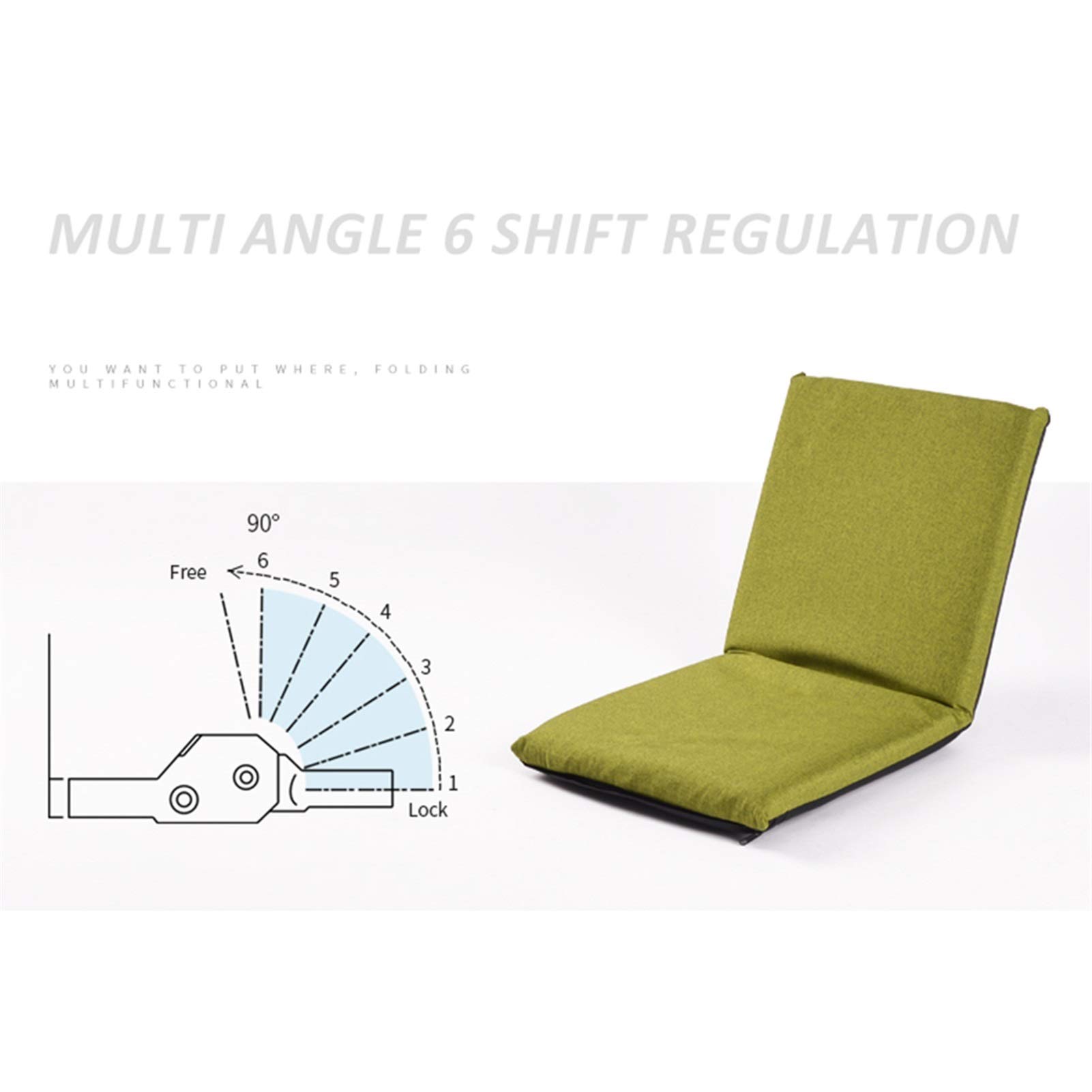 Sillón Reclinable Ajuste de 6 velocidades Sofá pequeño Individual Fácil de Limpiar Sillón Dormitorio Sala de Estar Almohadilla Plegable Sillon Relax (Color : Rose Red)