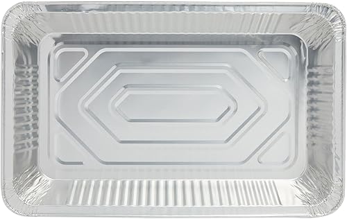 Miniatura 6 de Juvale Sartenes de papel de aluminio de 21 x 13 pulgadas (paquete de 15) bandejas desechables de tamaño completo para mesa de vapor, alimentos,
