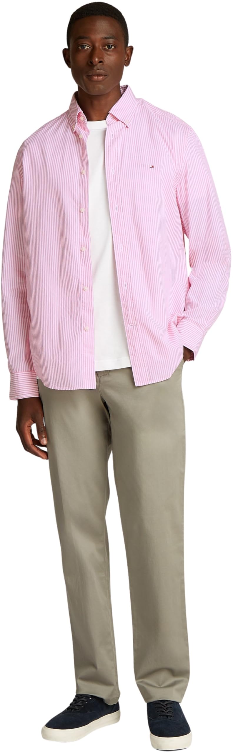Tommy Hilfiger Herren Hemd Flex Poplin Classic Regular Fit