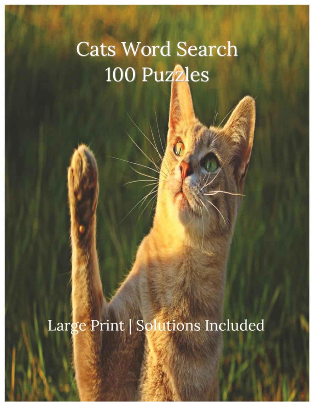 Cats Word Search: 100 Large Print Puzzles for Adults and Seniors | Cat Breeds, Behavior, Care, Famous Cats and More