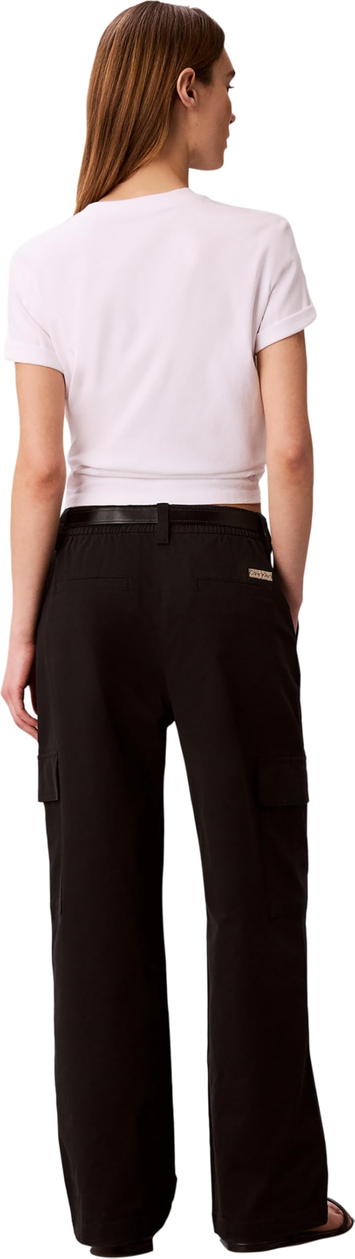 Calvin Klein - Cotton Ewaist Cargo Pant Lv047f623g, Pantaloni Casual Donna