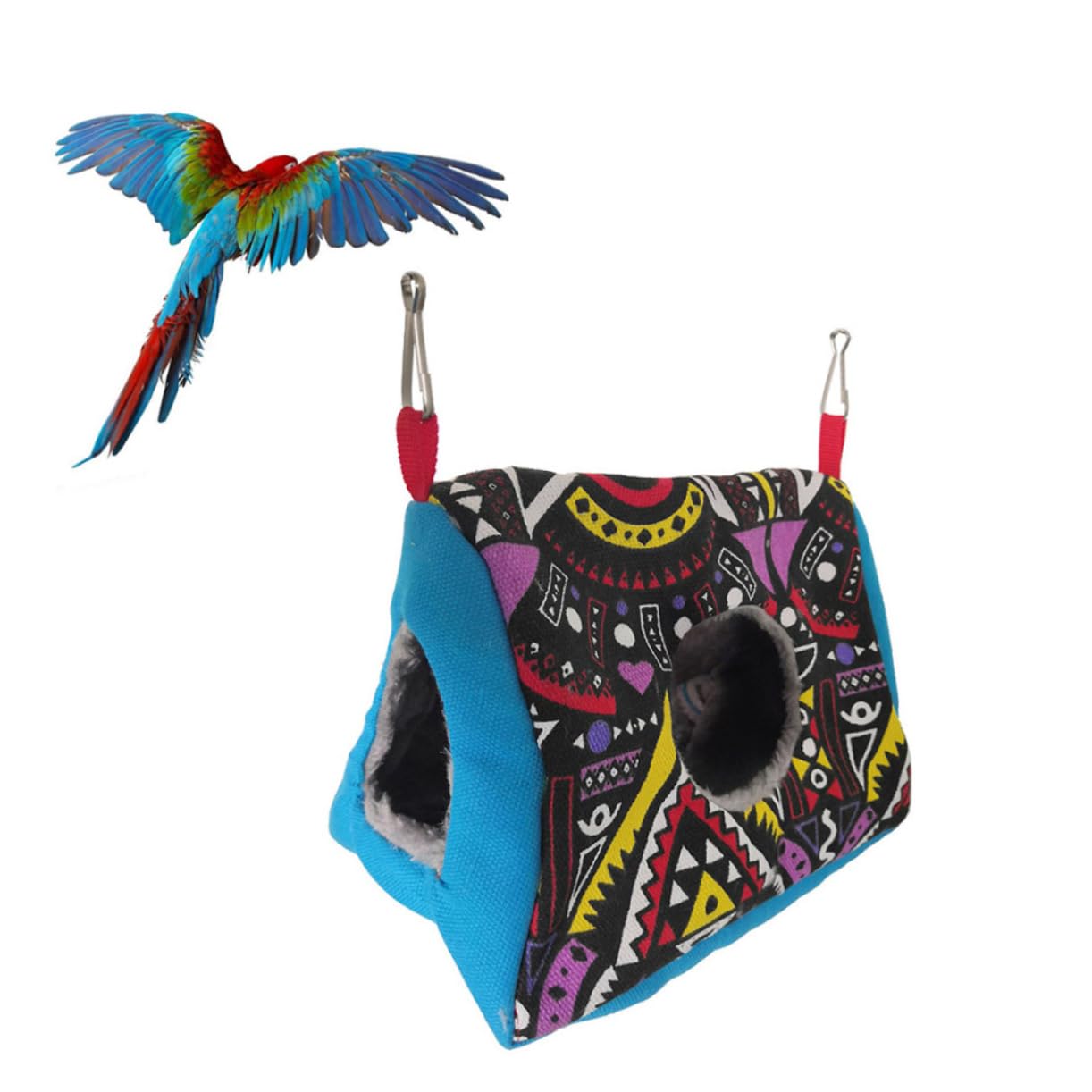 Yardwe 2 Piezas Nido de Loros Hamaca para hámster Hamaca de Juguete para pájaro hamacas Colgantes Nido de Loro de Peluche Nido de pájaros de Interior Nido de algodón el Nido del pájaro