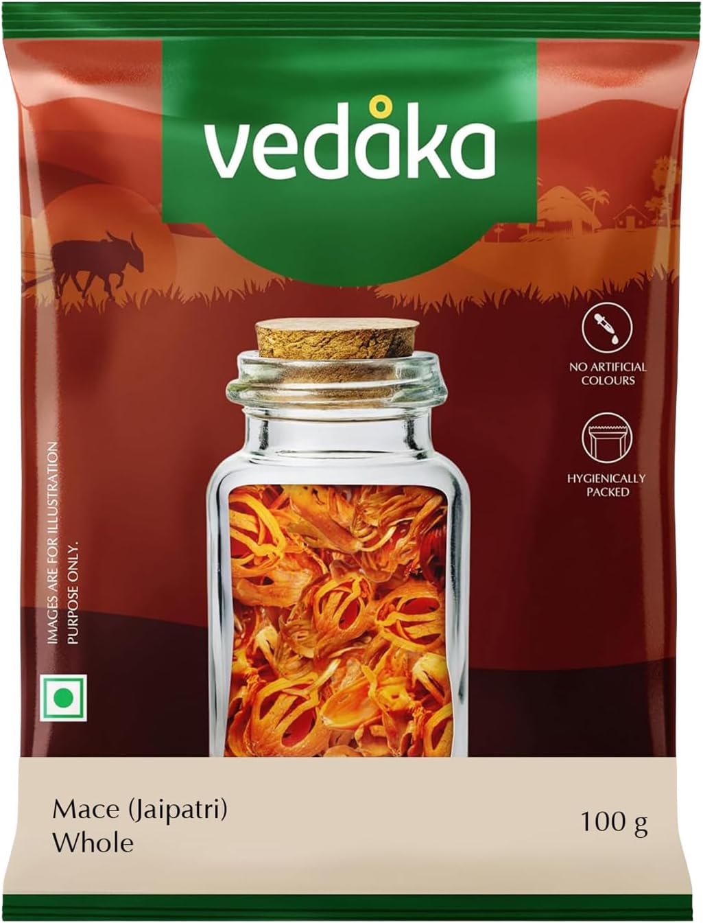 Amazon Brand - Mace (Jaipatri) Whole, Spice Pouch, 100 g