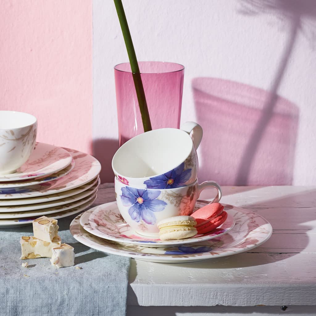 Villeroy und Boch Mariefleur Gris filiżanka do kawy, 250 ml, wysokość: 6 cm, porcelana premium, 1 sztuka (1 opakowanie)