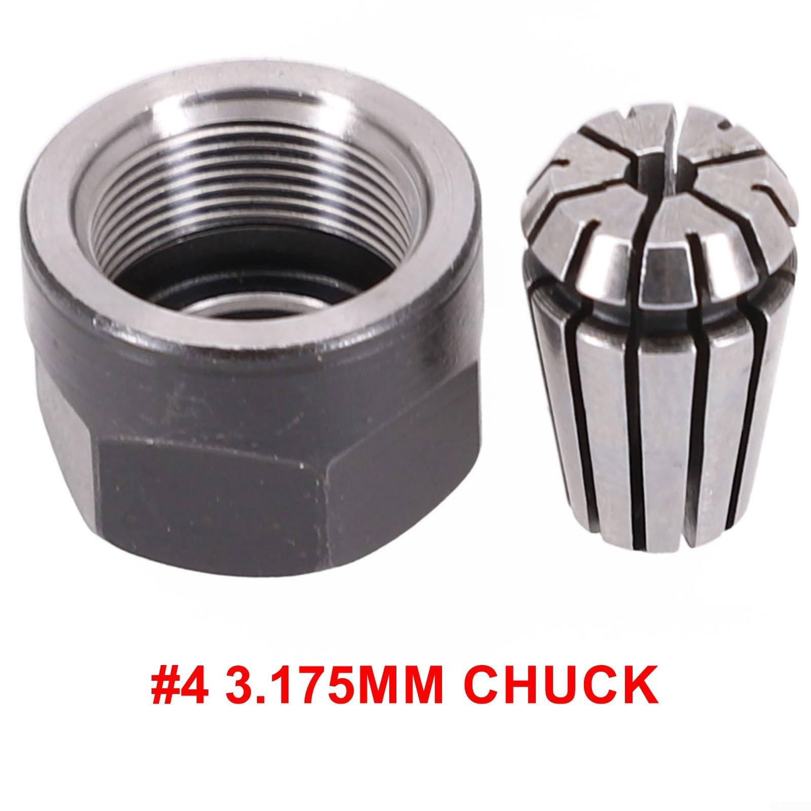 Portautensili ER11 Con Dado Per Tornio E Fresatrice CNC - Diametro Mandrino 4 Mm, In Acciaio Per Molle, Alta Precisione