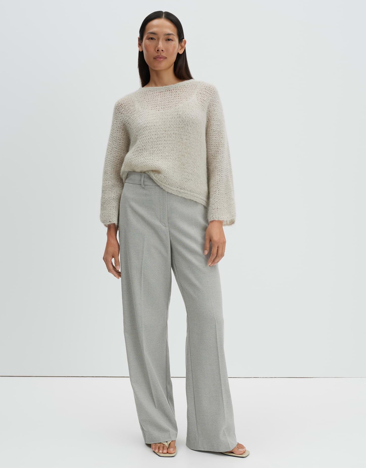 someday Damen Pullover | Pullover aus locker gestrickten Alpaka Mix Loose Fit