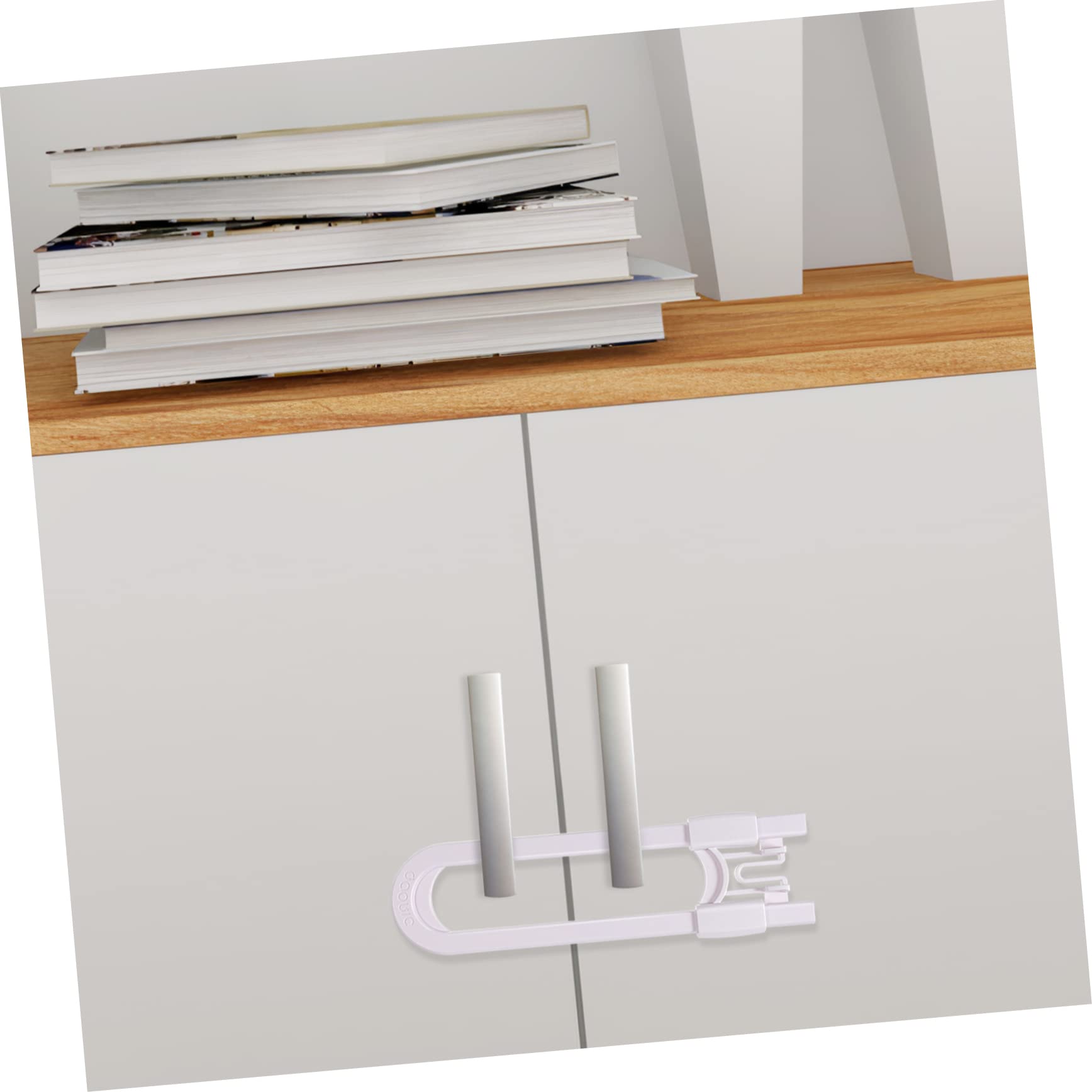 BESTonZON Kit Di Sicurezza Per Bambini Con Serratura A Forma Di U Per Armadietti 15 Pezzi
