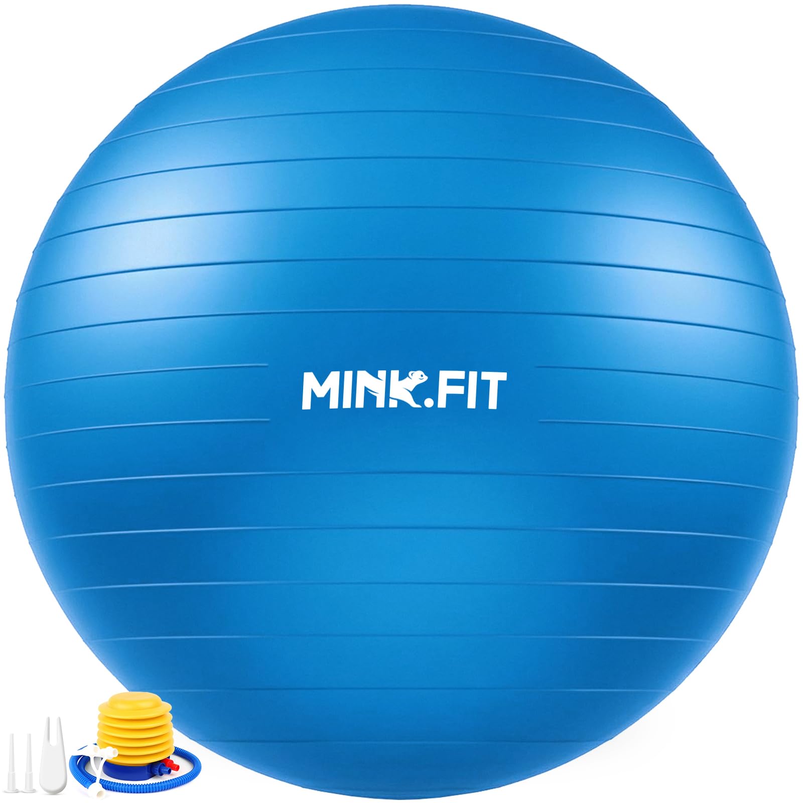 Yoga Ball, Anti-Slip Stability Exercise Ball for Pilates, Extra Thick Birthing Ball for Pregnancy, Fitness, Gym Ball for Core Workouts, Balance, and Physical Therapy