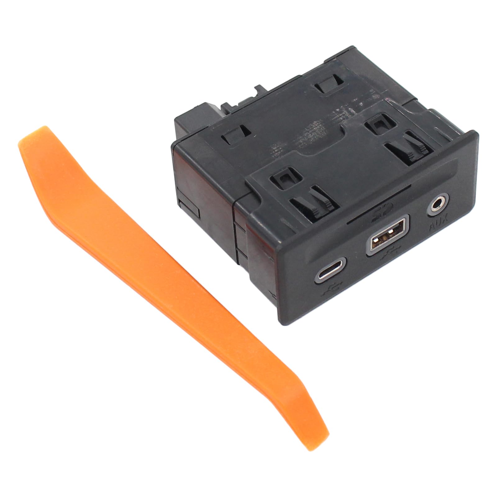 MOTOKU Center Console Auxiliary USB SD Card Port Type-C Jack Adapter for GMC for Chevrolet Sierra Silverado 3500 2500 HD 2020-2023 Sierra Silverado 1500 LTD 2022 Sierra Silverado 1500 2019-2022