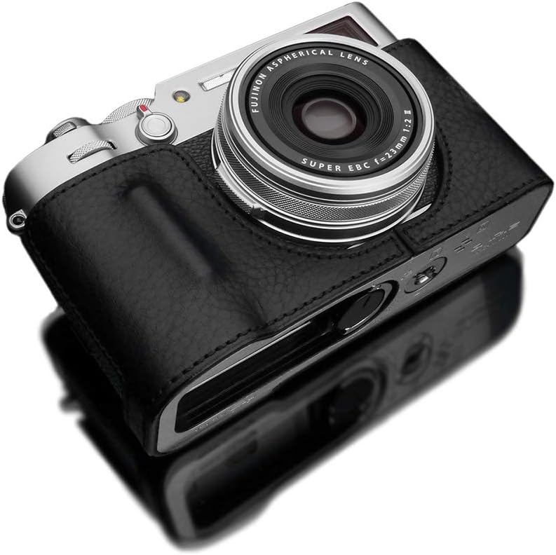 Amazon GARIZ FUJIFILM X100V用 本革カメラケース HGX100VBK ブラック カメラ用バッテリーグリップ