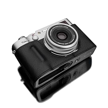 本革 富士フイルム FUJIFILM XT3/XT2 用カメラケース ブラック 富士フイルム FUJIFILM X-T3専用カメラケース - Kaza-deluxe