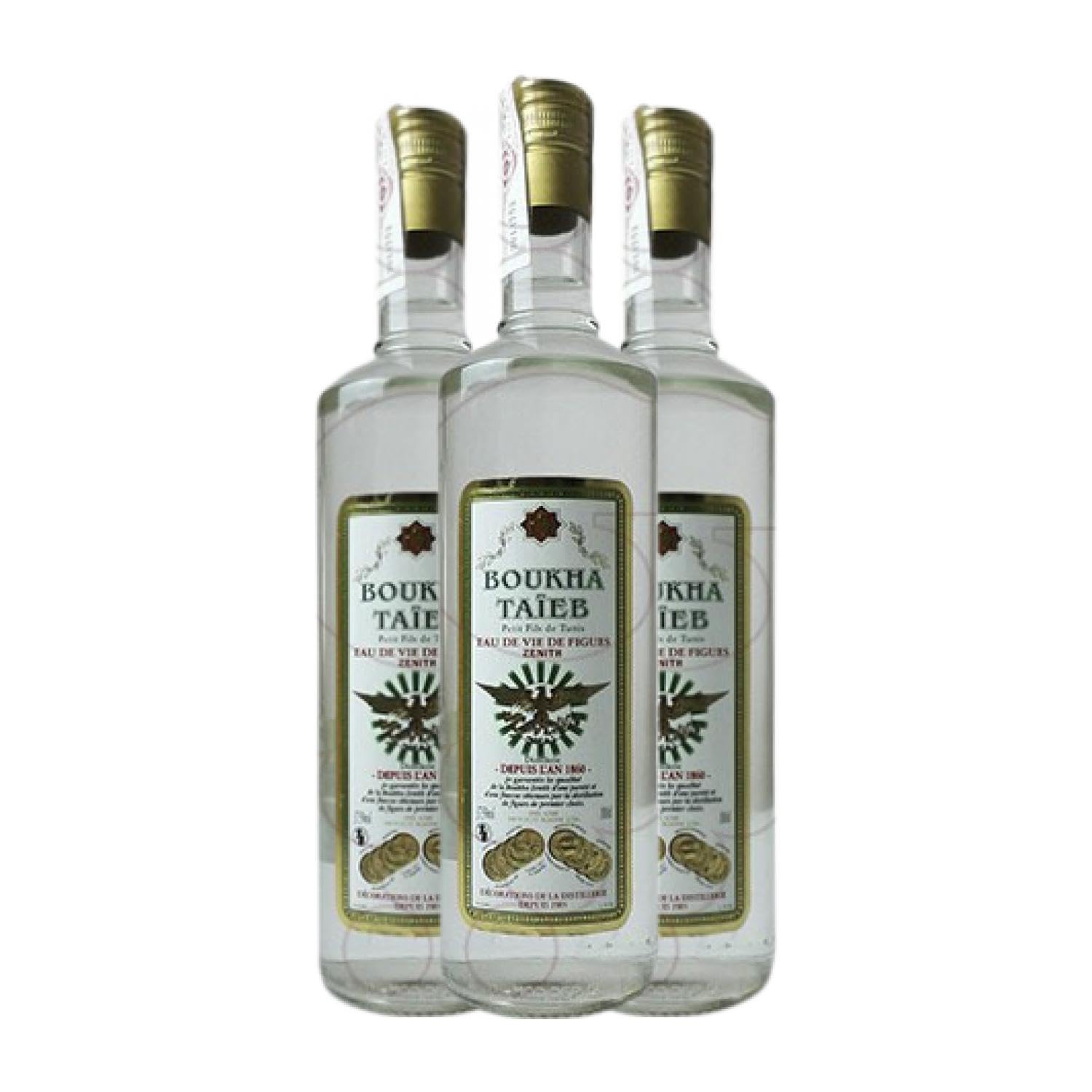 Licores Boukha Taieb Kósher Botella Misil 1 L (Caja de 3 Botella Misil de 1 L)