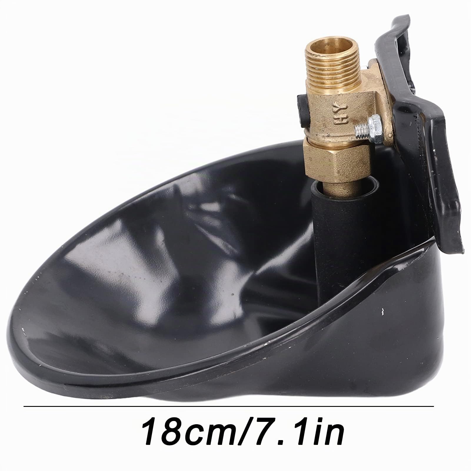 Abreuvoir Automatique pour Chevres, Moutons et Chevaux Robinet Tactile en Cuivre avec Bol d'eau en Acier Inoxydable Epais pour la Ferme et Le Betail (nan)