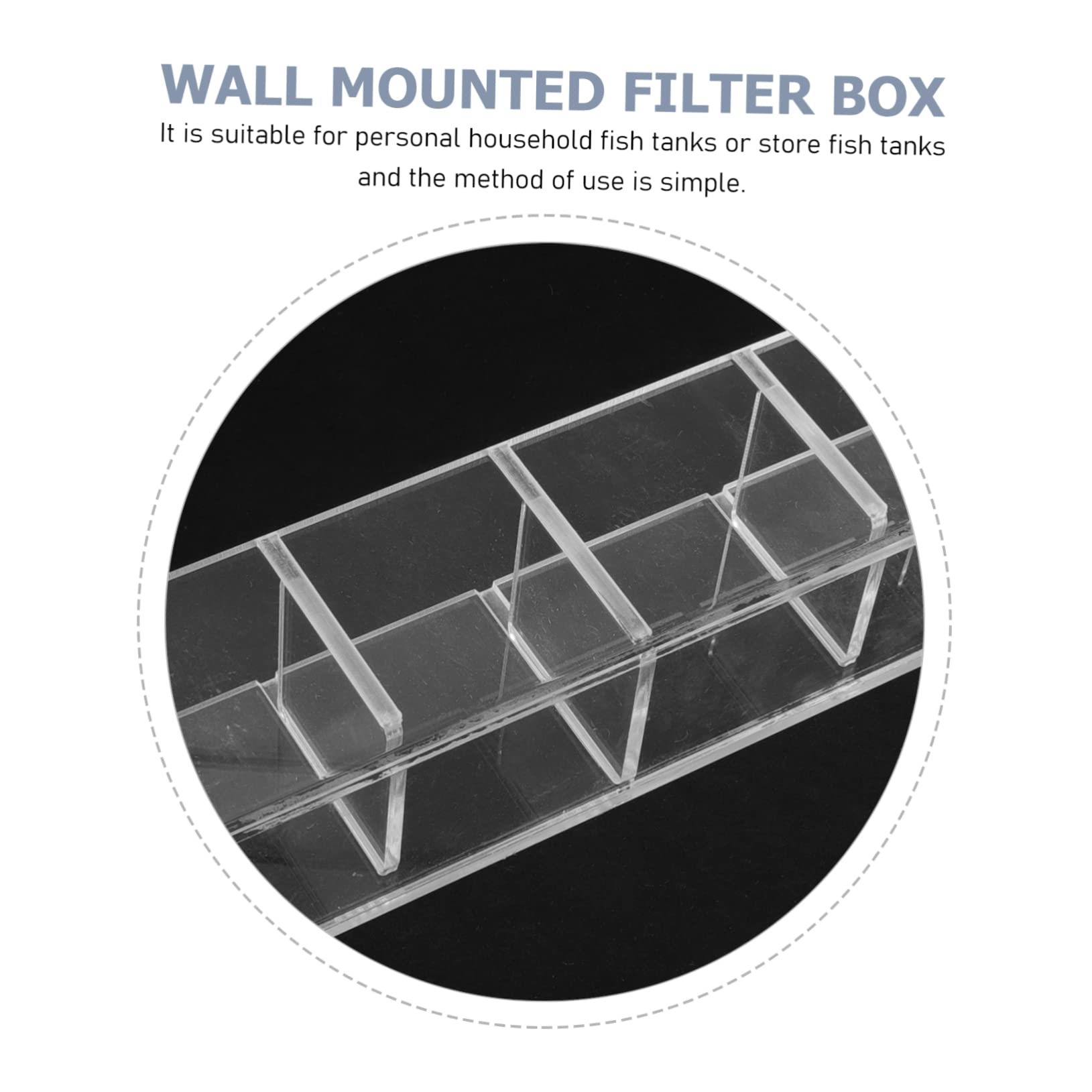 PRETYZOOM Aquarium Filterbox aus Acryl mit Tropffilter Funktion und Leiser Wasserfiltration für Persönliche und Laden Fischbecken Eleganter Filterkasten für Zuhause