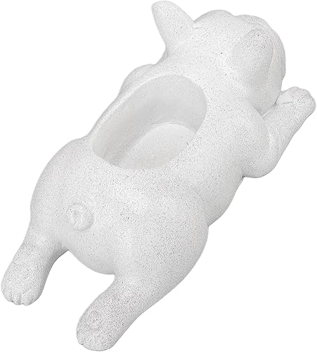 Miniatura 7 de Macetas pequeñas para suculentas, maceta de resina para suculentas, bonita maceta con forma de perro, maceta de escritorio con forma de bulldog