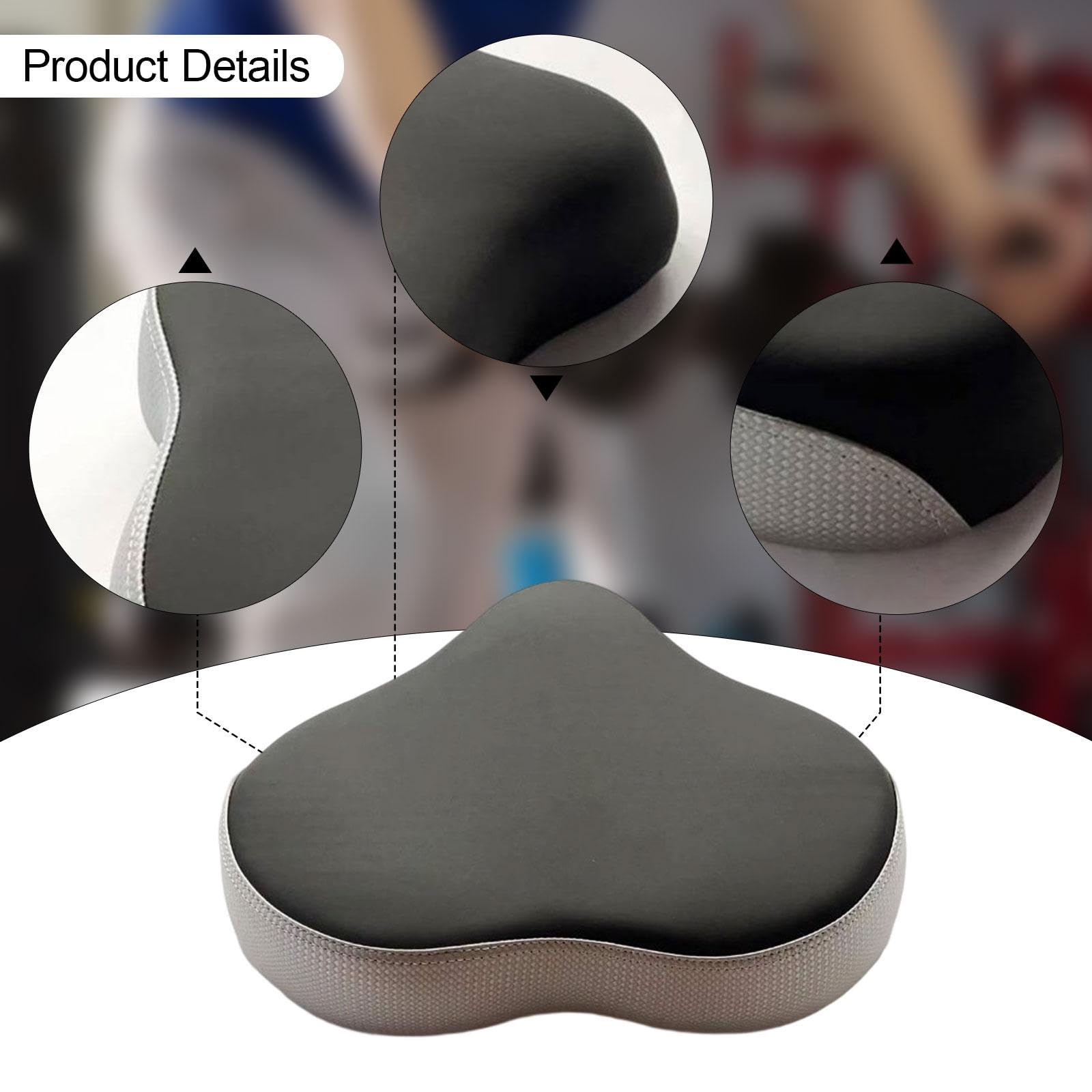 Fenteer Selle de Vélo Siège pour Vélo d'exercice Coussin de Selle Accessoire de Cyclisme Remplacement Ergonomique avec Absorption des Chocs Adaptée pour L'En