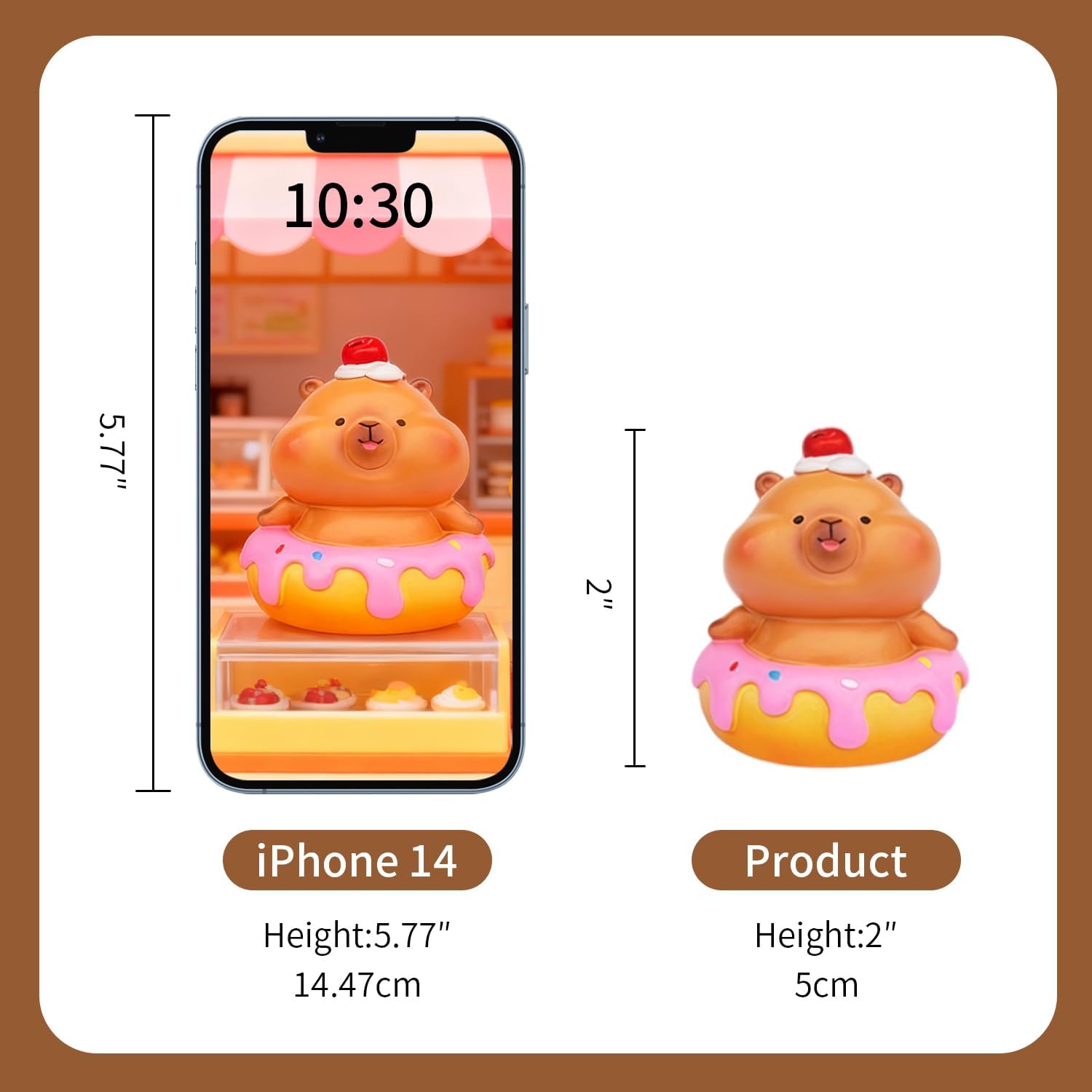 Capybara Dessert Story Blind Box Figures, Random Design Action Figures Collectible Toys Home Decorations, Holiday Birthday Gifts for Girls and Boys, Single Box