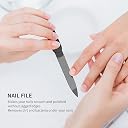 Nail Clippers Set, Sharp Stainless Steel Fingernail and Toenail Clippers, Black Nail Cutter, Large and Small 2 Piece Set. (3PCS/File) gallery image