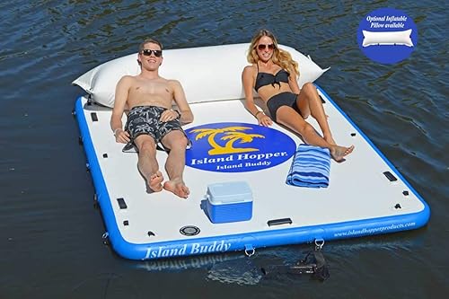 Vista 24 de Island Hopper Island Buddy - Muelle inflable para plataforma de agua
