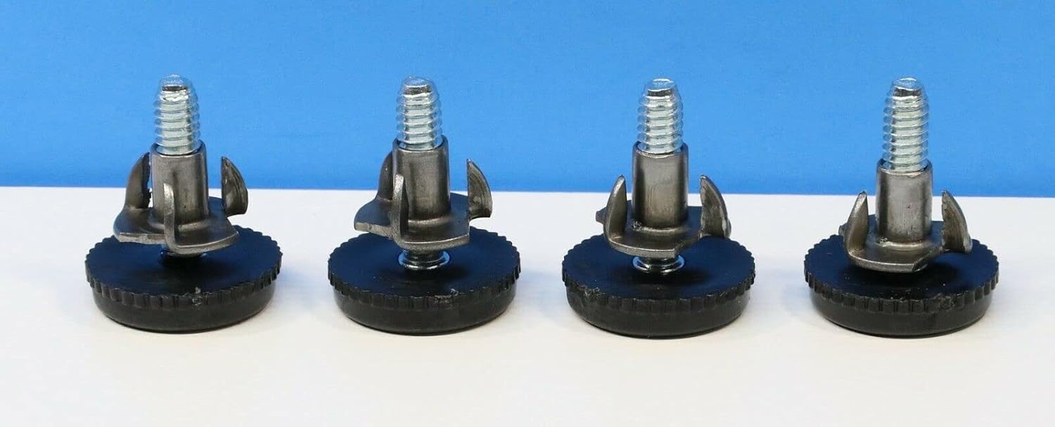 Replacement for Emperor Grandfather Clock Leveling Legs Set of 4 Feet Levelers Model 100 101