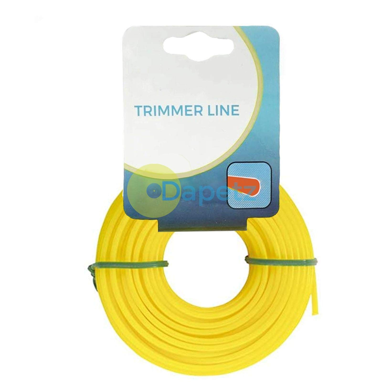Dapetz ® 15m 2.4mm Strimmer Wire Universal String Trimmer Line Nylon Strimmer Cord 1.2mm 1.6mm 2mm 2.4mm 3.0mm Grass Strimming Cable for Garden Weeds Flower Beds (2.4mm x 15m)
