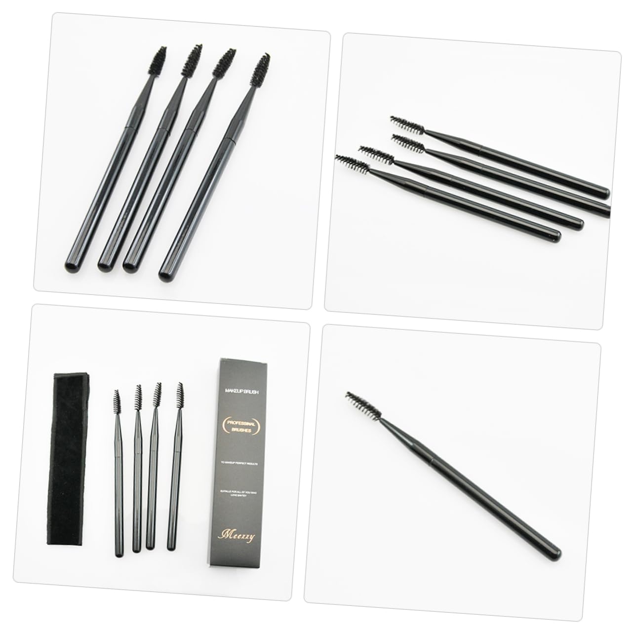 Outanaya Professional Eyelash Brush Eyelash Lamination Brush Applicator Brow Brush Mascara Wand Lash Applicator Tool Eyelash for Extensions Soft Bristles Travel Pouch