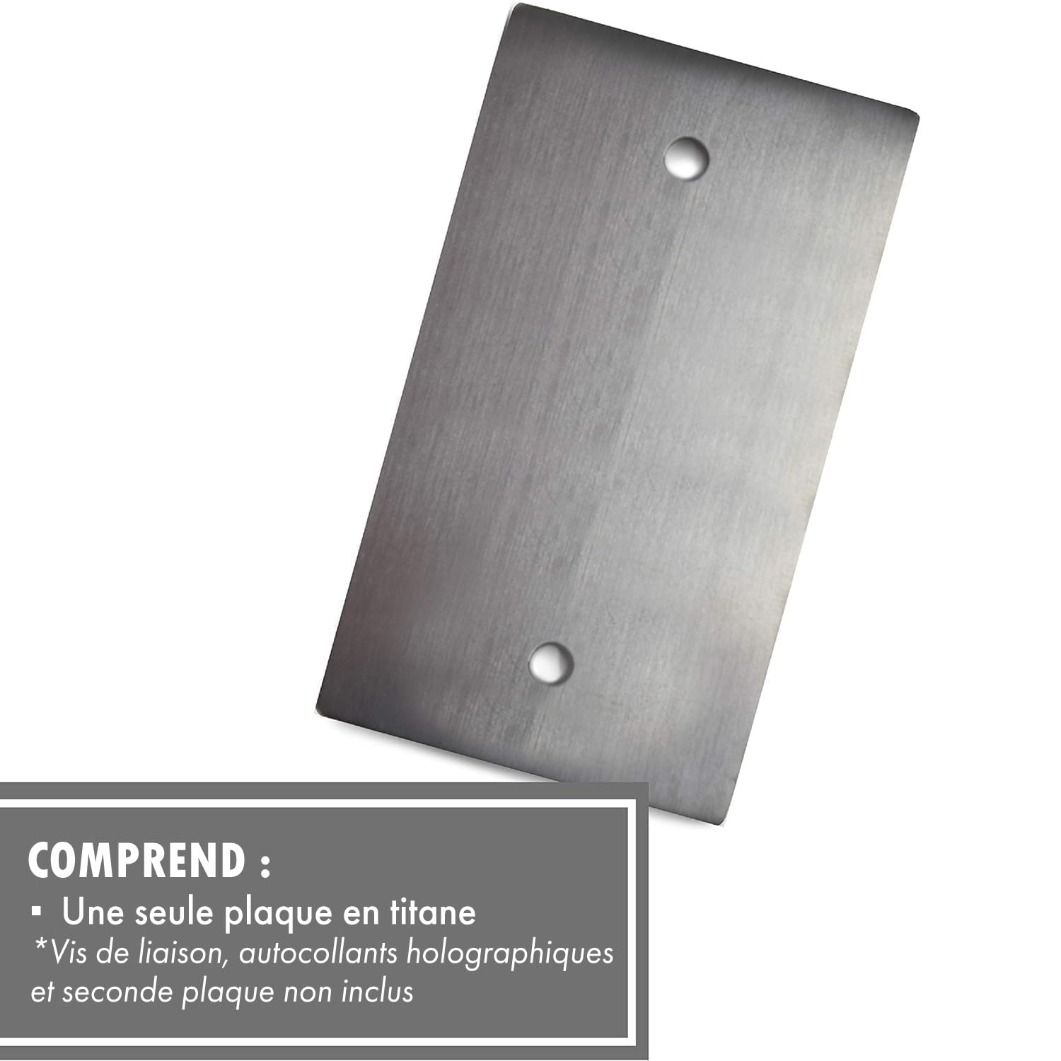 ColdTi Plaque en Titane pour Phrase de Récupération Ethereum et Crypto – Stockage Cold Wallet Sécurisé – Métal Premium Résistant – (Plaque Unique)